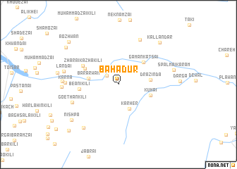 map of Bahādur