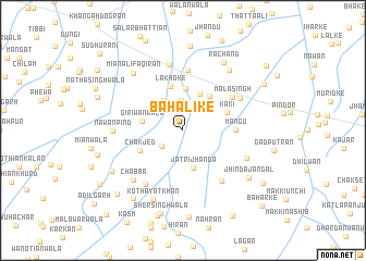 map of Bahālike