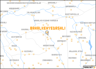 map of Bahalkeh-ye Dāshlī