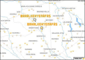 map of Bahalkeh-ye Nafas