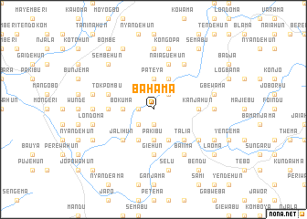 map of Bahama