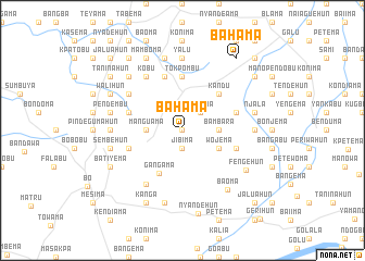 map of Bahama