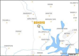 map of Bahama