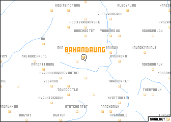 map of Bahandaung