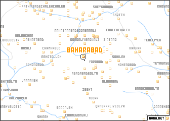 map of Bahārābād