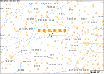 map of Bahār Chāndio