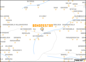 map of Bahārestān