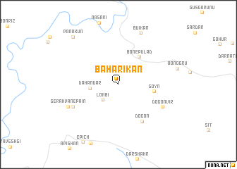 map of Bāharīkān