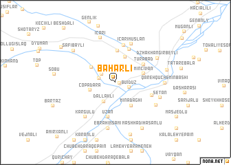 map of Baharlı