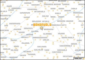 map of Bāharwāla