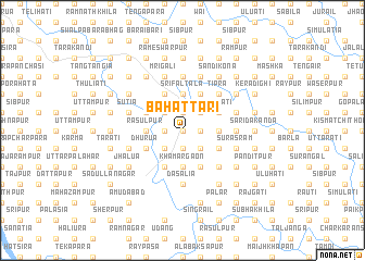 map of Bāhāttari