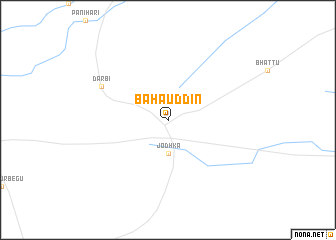 map of Bahāuddin