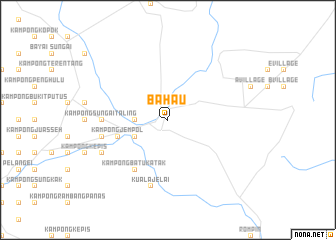 map of Bahau