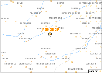 map of Bahāvar