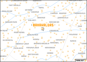 map of Bahāwāl Dās