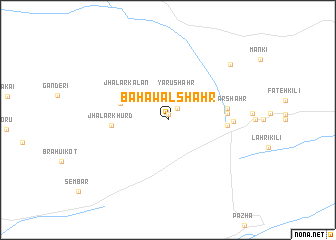 map of Bahāwal Shahr