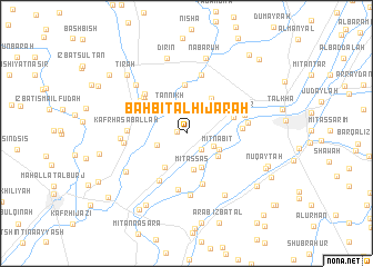 map of Bahbīt al Ḩijārah