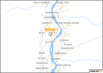 map of Bahbīt