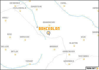 map of Bahçealan