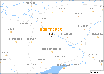 map of Bahçearası