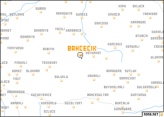 map of Bahçecik