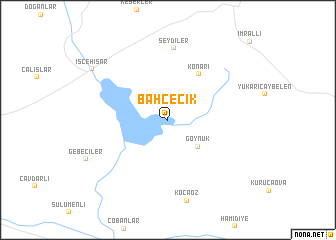 map of Bahçecik