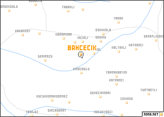 map of Bahçecik