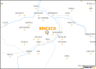 map of Bahçecik