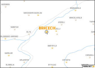 map of Bahçecik