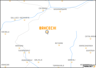 map of Bahçecik