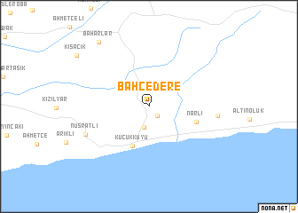 map of Bahçedere