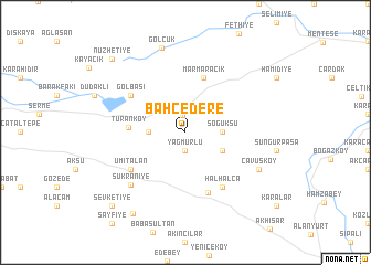 map of Bahçedere