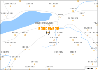 map of Bahçedere