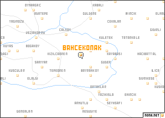 map of Bahçekonak