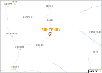 map of Bahçeköy