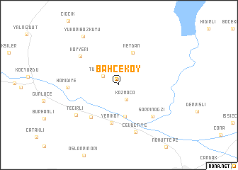 map of Bahçeköy