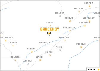 map of Bahçeköy