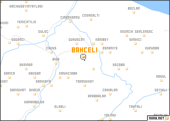 map of Bahçeli