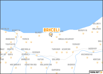 map of Bahçeli