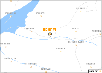 map of Bahçeli