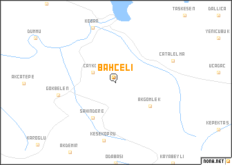 map of Bahçeli