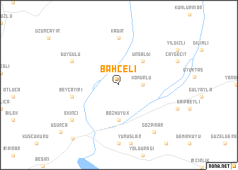 map of Bahçeli