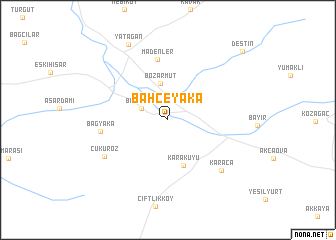 map of Bahçeyaka