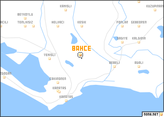 map of Bahçe