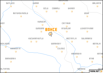 map of Bahçe