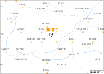 map of Bahçe