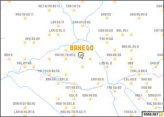 map of Bahèdo