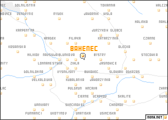 map of Bahenec