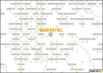 map of Baherātail