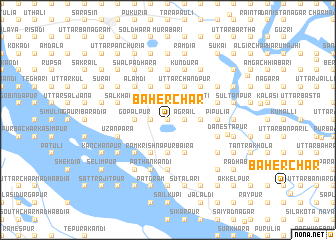 map of Bāher Char